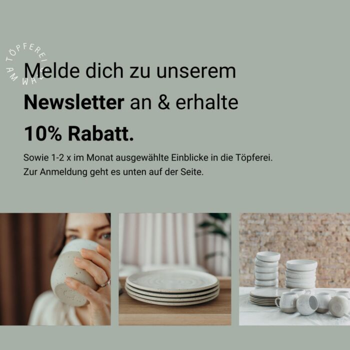 Newsletterhinweis Shop W